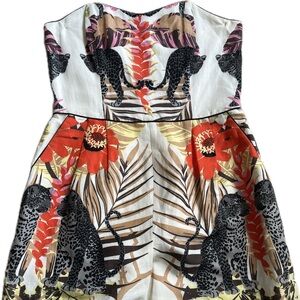 Corey Lynn Calter Tropical Strapless Romper